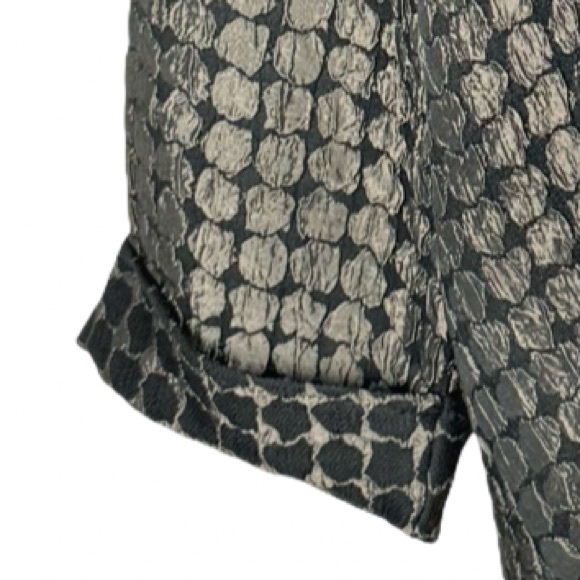 IC Connie K Artsy Asymmetrical Crinkle Cocktail Jacket Lagenlook Swing Party - Picture 6 of 10